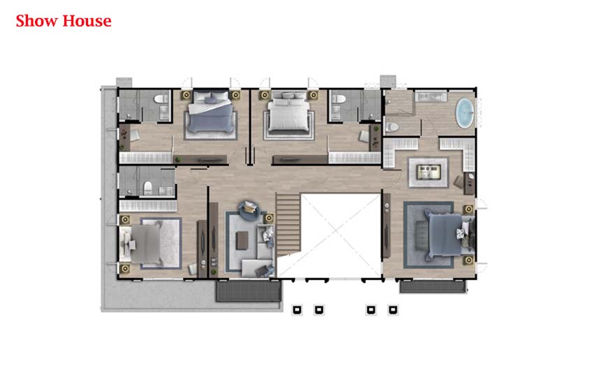 House with Shared Pool in Bangnatrad 